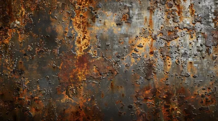 Tuinposter Rusty metal background © Anas