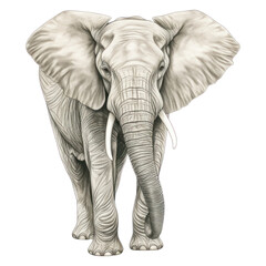 PNG Elephant drawing sketch wildlife