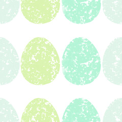Seamless pattern with easter eggs, hand drawn illustration in watercolor style