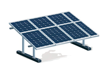 Solar panels
isolated on white background