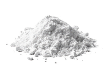 Talc powder pile
isolated on white background