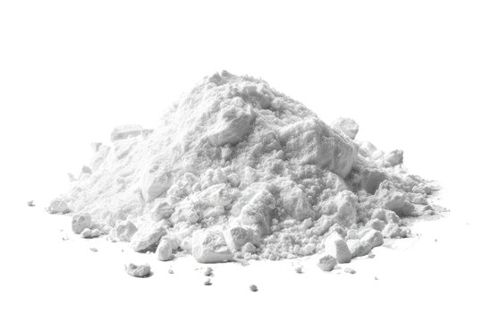 Talc powder pile
isolated on white background
