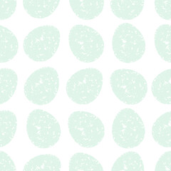 Seamless pattern with easter eggs, hand drawn illustration in watercolor style