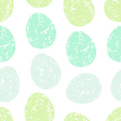 Seamless pattern with easter eggs, hand drawn illustration in watercolor style