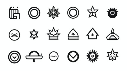 Organization icon or logo isolated sign symbol vector