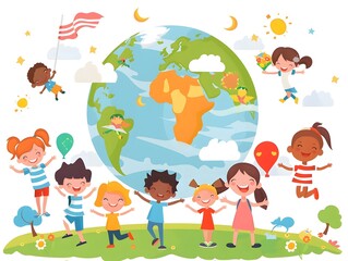 Obraz na płótnie Canvas International Children's Day concept