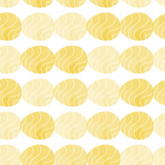Seamless pattern with easter eggs, hand drawn illustration in watercolor style