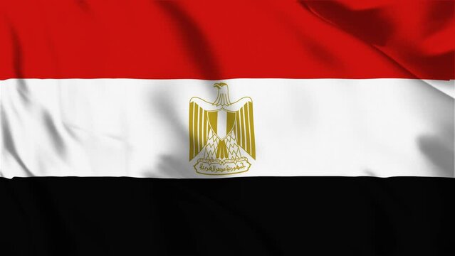 Waving flag Arab Republic of Egypt
