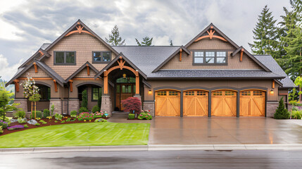 Stunning craftsman style home meticulously constructed