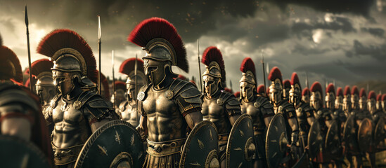 Romans knight warrior in armor troops ancient