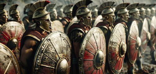 Romans knight warrior in armor troops ancient