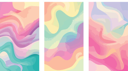 Abstract Fluid creative templates cards color covers