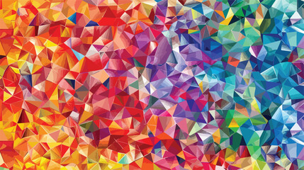 Abstract multicolor mosaic backdrop. Geometric low 