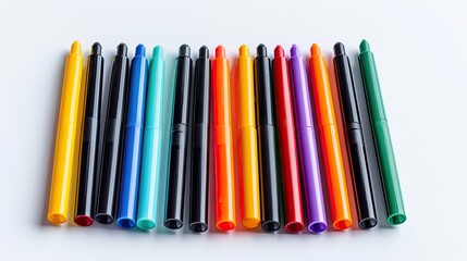 Obraz premium color markers isolated on white background