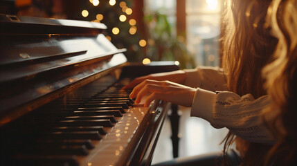 ピアノを弾く人の手 - 787119841