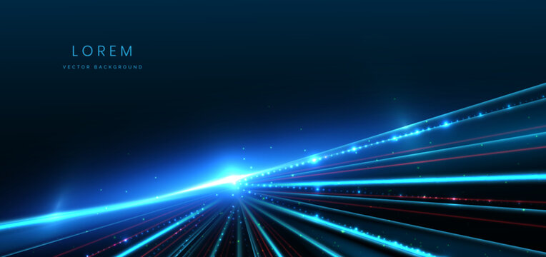 Technology futuristic speed line, fiber optic, internet network concept.