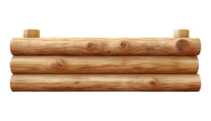 stack of firewood isolated on transparent background cutout