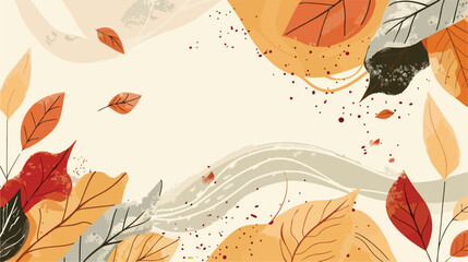 An abstract artistic illustration for the autumn 