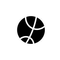 Basketball icon with simple and modern design 