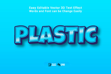 Editable text effect 3D style premium vector