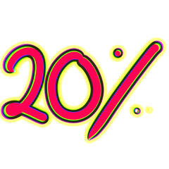 20 percent text element