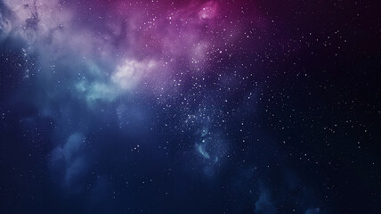 Dazzling night sky inspired gradient with fine grain, ideal for dreamy banners and headers, spacious for text