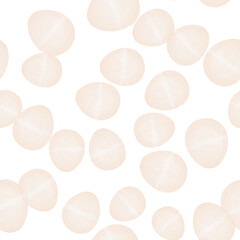 Seamless pattern with easter eggs, hand drawn illustration in watercolor style