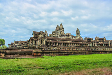 The ruins of the ancient Temple at Angkor Wat in Sieam Reap, Cambodia