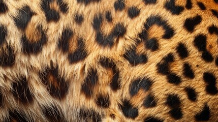 Close-up of leopard fur texture.