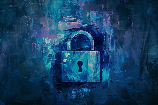 Technology, Cyber Security, Padlock, symbolism, online security, digital background
