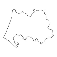 Varde Municipality map, administrative division of Denmark. Vector illustration.