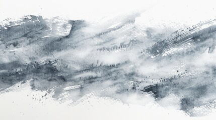 Abstract Watercolor Blue and White Textured Background