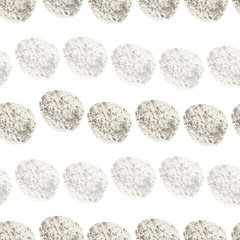 Seamless pattern with easter eggs, hand drawn illustration in watercolor style