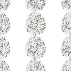 Seamless pattern with easter eggs, hand drawn illustration in watercolor style