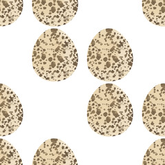 Seamless pattern with easter eggs, hand drawn illustration in watercolor style