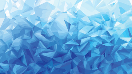 Blue geometric rumpled triangular low poly origami - obrazy, fototapety, plakaty