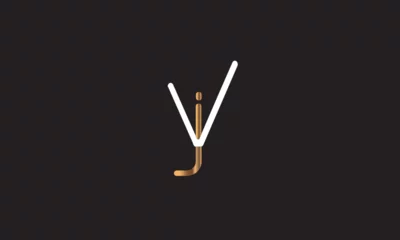 Fotobehang VJ, JV , J ,V, Abstract Letters Logo Monogram © saba