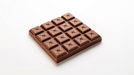 Chocolate Bar Isolated on White Background. Generative AI