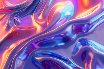 Fototapeta premium Lustrous holographic marble texture design backdrop