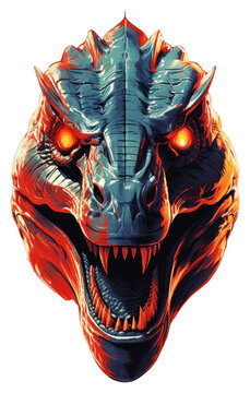 PNG A gozilla dragon art representation.