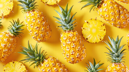 Pineapple fruit background