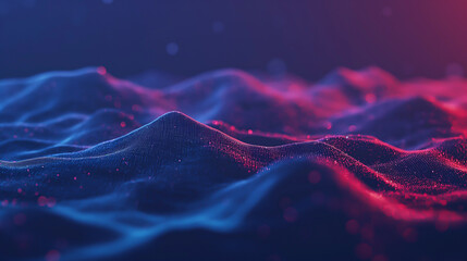 A close up of a wave of red and blue light, Holo Textures. Generated AI  - Powered by Adobe