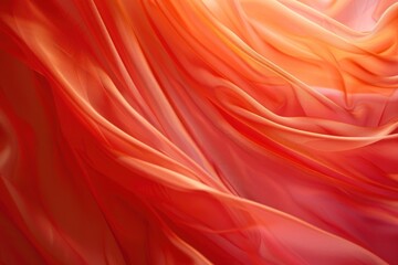 Seamless pattern of The rich red fabric, crinkled and creased