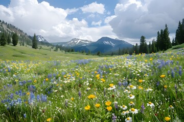 meadow with wildflowers