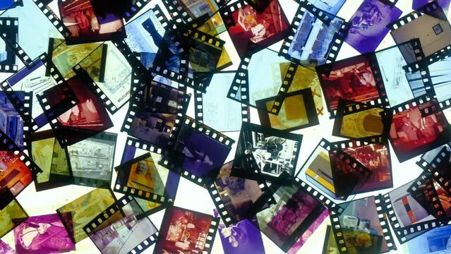 Retro 35mm analog positives film slides artistic