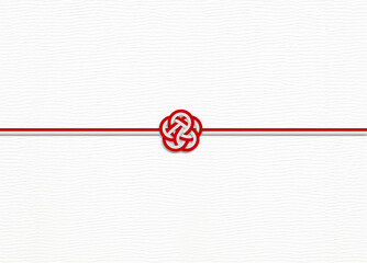 日本伝統包装　紅白水引き梅_B
japanese style packaging_plum_B - obrazy, fototapety, plakaty