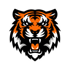 Vector tiger head.