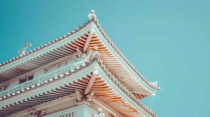 Fototapeta premium 青空と日本のお城