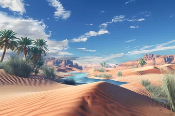 Tuinposter oasis in the desert © Nature creative