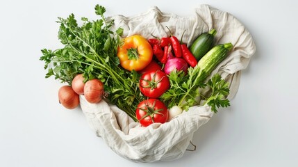 Fresh health vegetable isolated on white background